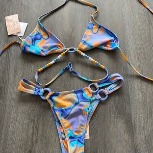 Tiger Mist beaded bikini